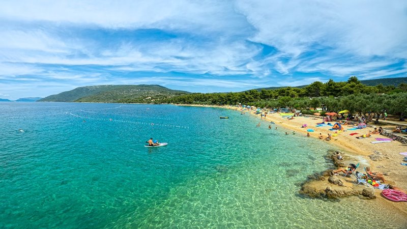 Kovacine beach Cres Kroatie