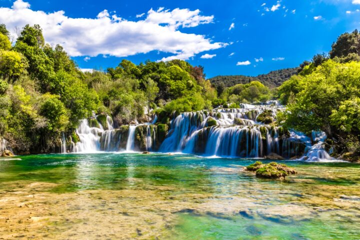 De watervallen van Nationaal Park Krka