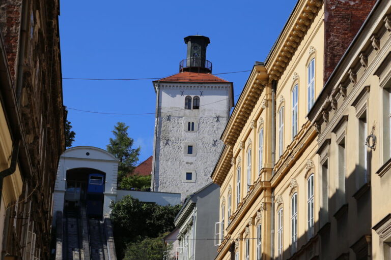 De Toren van Lotrščak Zagreb Kroatie 