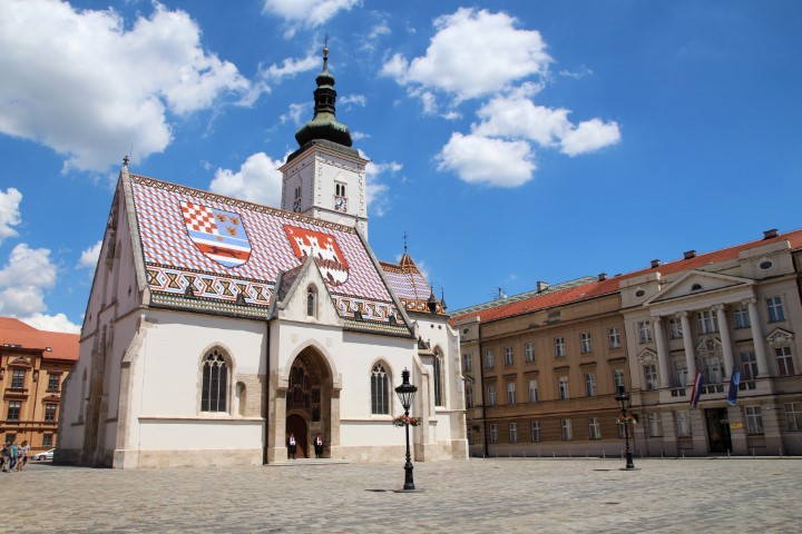 Kerk Zagreb Kroatie 