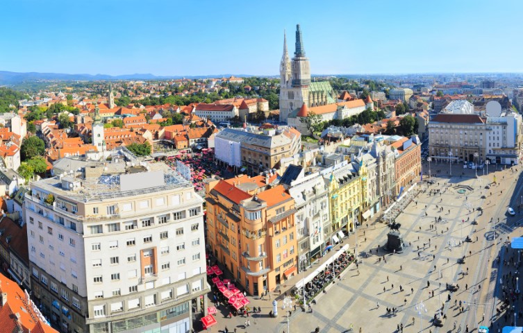 Centrale plein Zagreb Kroatie