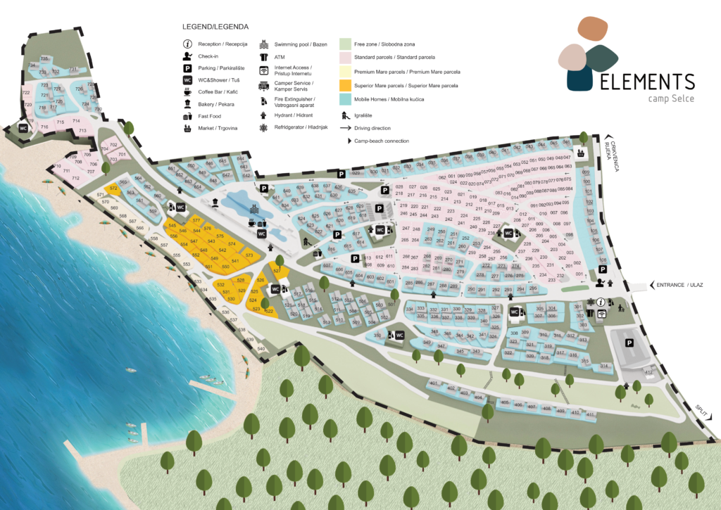 Camping Selce map